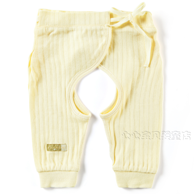 Rattan carpenter's autumn and winter 100% cotton baby underwear panties pa996-121y baby straps open-crotch pants