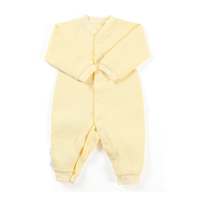 Rattan carpenter's autumn and winter thermal baby underwear pa661-86y cotton-padded baby romper bodysuit