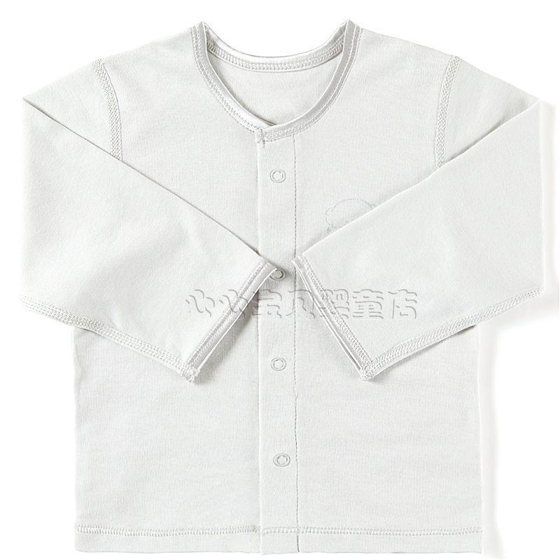 Rattan carpenter's spring and summer 100% cotton baby underwear pa882-122f baby double-breasted top