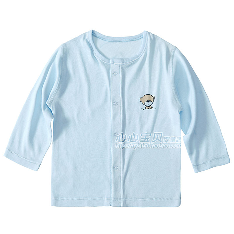 Rattan carpenter's summer 100% cotton baby underwear air conditioning service pa882-115b baby double-breasted top