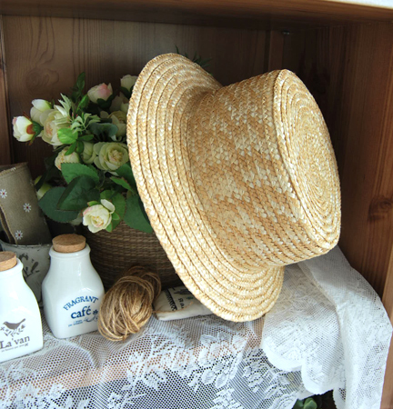 Rattan garden knitted sunbonnet formal dress cap travel cap beach cap sun hat straw hat