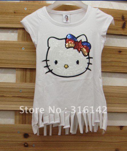 Recommend! Cute design Brand Baby T-shirt, baby vest, baby tshirt 8949-4 white