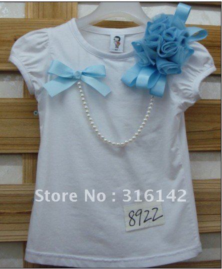 Recommend! Cute design Brand Baby T-shirt, baby vest, baby tshirt 8992 -1white