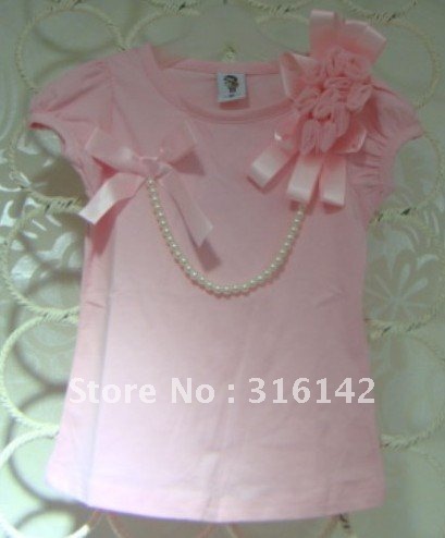 Recommend! Cute design Brand Baby T-shirt, baby vest, baby tshirt 8992 5 pink