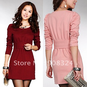 recommend women dress autumn 2012 elegant slim fit skirt fashion free shipping 4sizes 3 colors