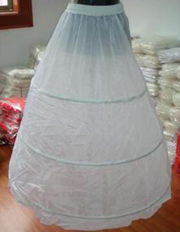 Recommended wedding panniers threefolded bride wedding dress slip formal dress wedding accessories 070