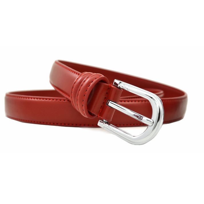 Red belt all-match women's belt female pin buckle strap genuine leather strap