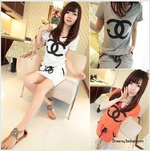 Red clothing 2012 casual sports wind drawstring adjust one-piece dress