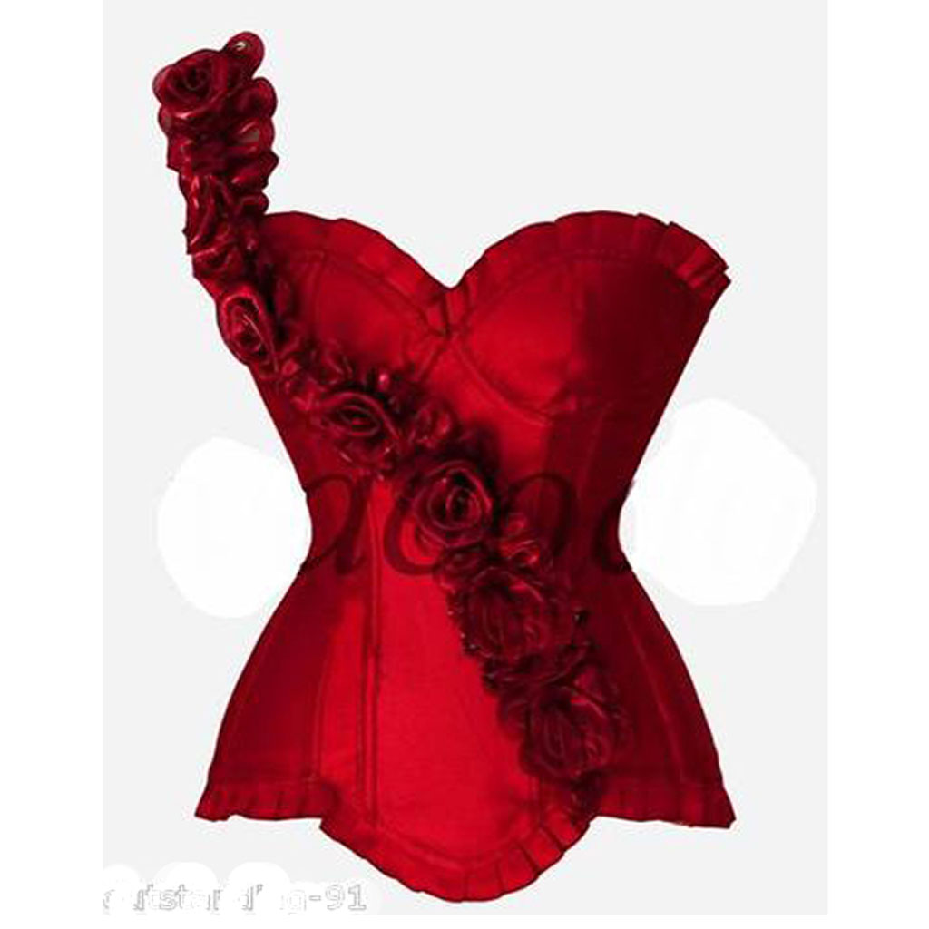 Red fashion royal corset underwear slim waist slimming body shaping vest formal dress basic