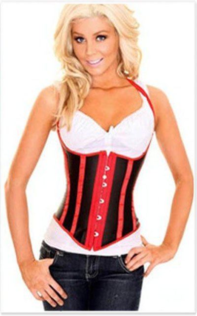Red fashion underbust corset - qm831red