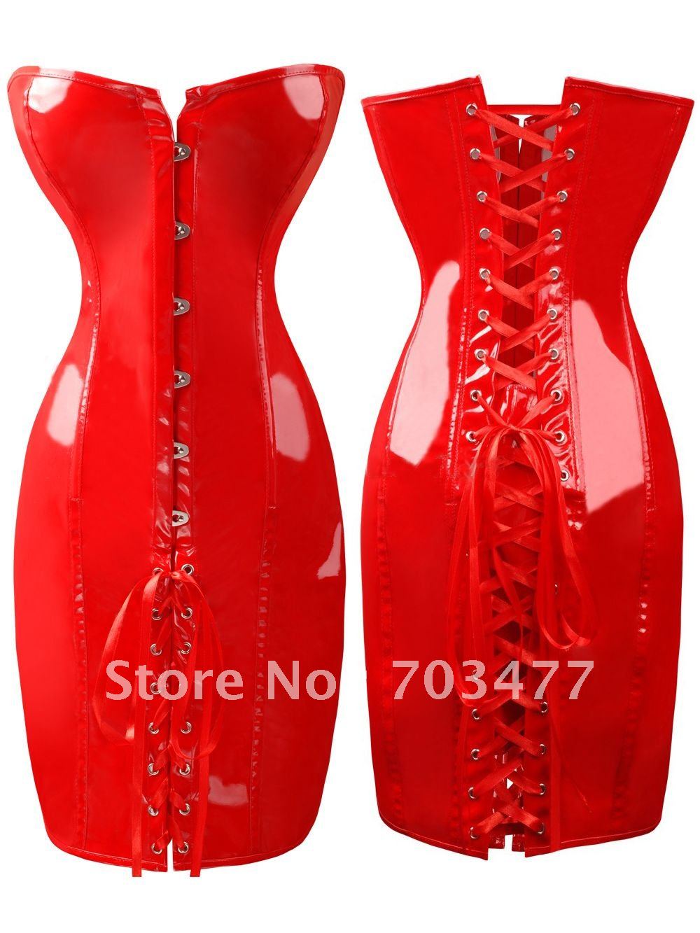Red sexy corset with lace-up back for cinching wholesale and retailer high quality low price fast delivery fast delivery