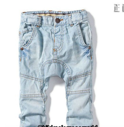 ree shipping 2013 boys and girls jeans The cloth is washed jeans Baggy pants pp jeans Children's leisure trousers 5pcs/lot