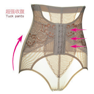 Reinforced type autumn and winter thin abdomen panties drawing weight loss butt-lifting high waist body shaping pants corset