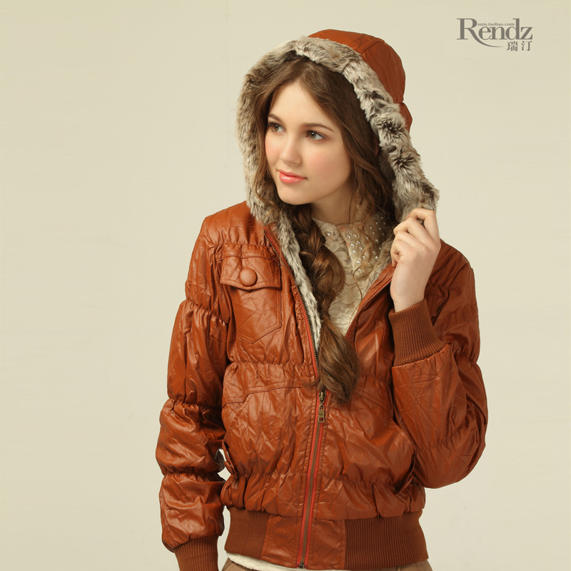 Rendz 2013 new arrival hot-selling short design leather cotton-padded jacket 2904