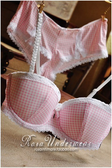 Replacement v5 hm insert elegant fine plaid bra set 70b75a75b75c80b80c