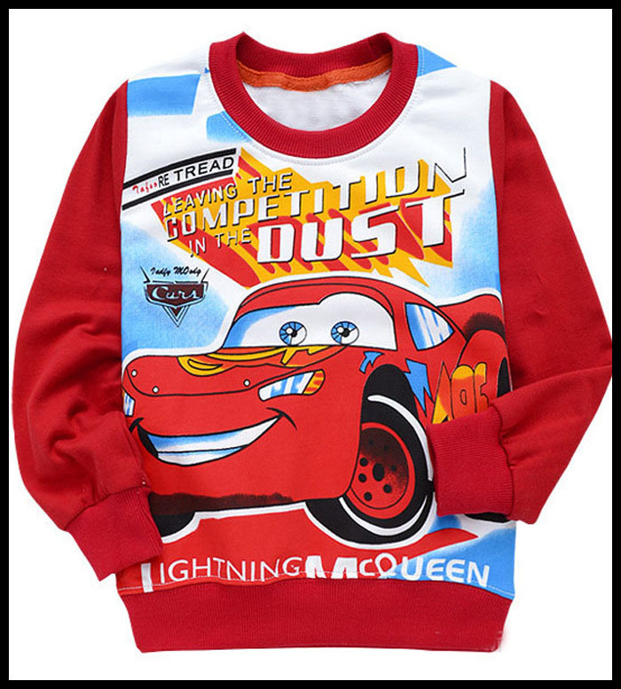 Retail 2013 new mcqueen cars hoodies for boys and girls  baby girl sweater children's coat FREE SHIPPING