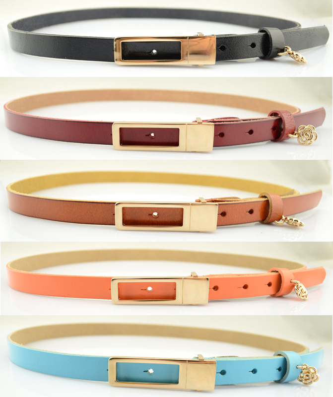 retail 2307 first layer of cowhide women's strap belt female genuine leather fashion all-match decoration