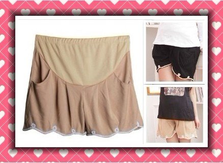 retail and wholesale fashion cotton summer maternity pants shorts trousers Elastic waistline Pregnant girl m-xl 2 color