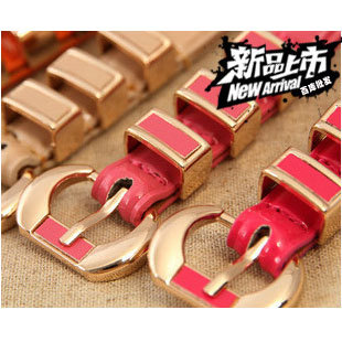 Retail, Fashion Candy Color Women's Thin Leather Belt Waistband 1005, Free Shipping
