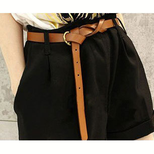 Retail, Free Shipping, Low Price! Fashion Women's Cross Design Thin Leather Belt Waistband