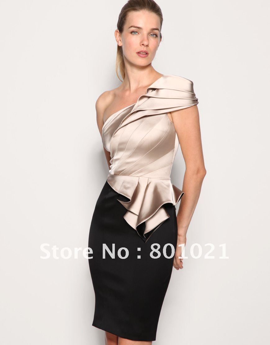 Retail one shoulder signa true ladies slim pencil dress cocktail/formal/OL/party Dress DK151 -Free Shipping