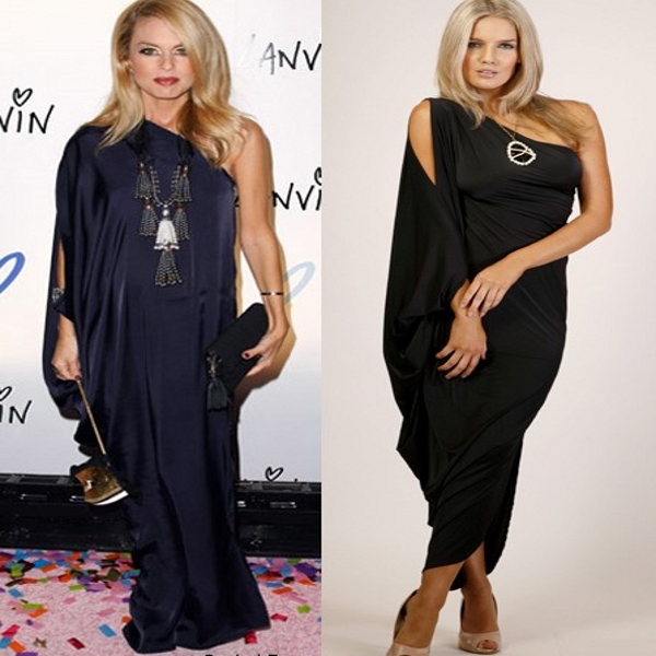 Retail ! Serena Dress in the style of Rachel Zoe One Shoulder Red Carpet Celebrity Dress With Side Slit 2013 Long