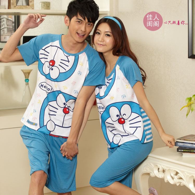 Retail women Pajamas.Free shipping  Sleep Sets.100% cotton.Lovers pyjamas sets.