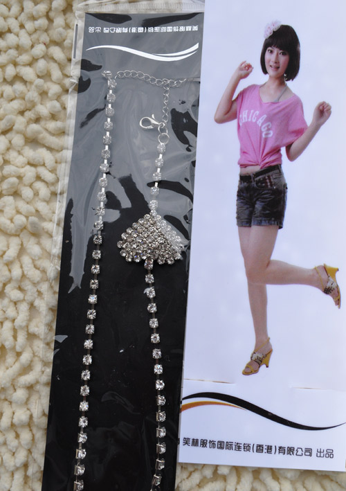Rhinestone shoulder strap zero queen rhinestone underwear pectoral girdle double metal heart quality diamond decoration shoulder