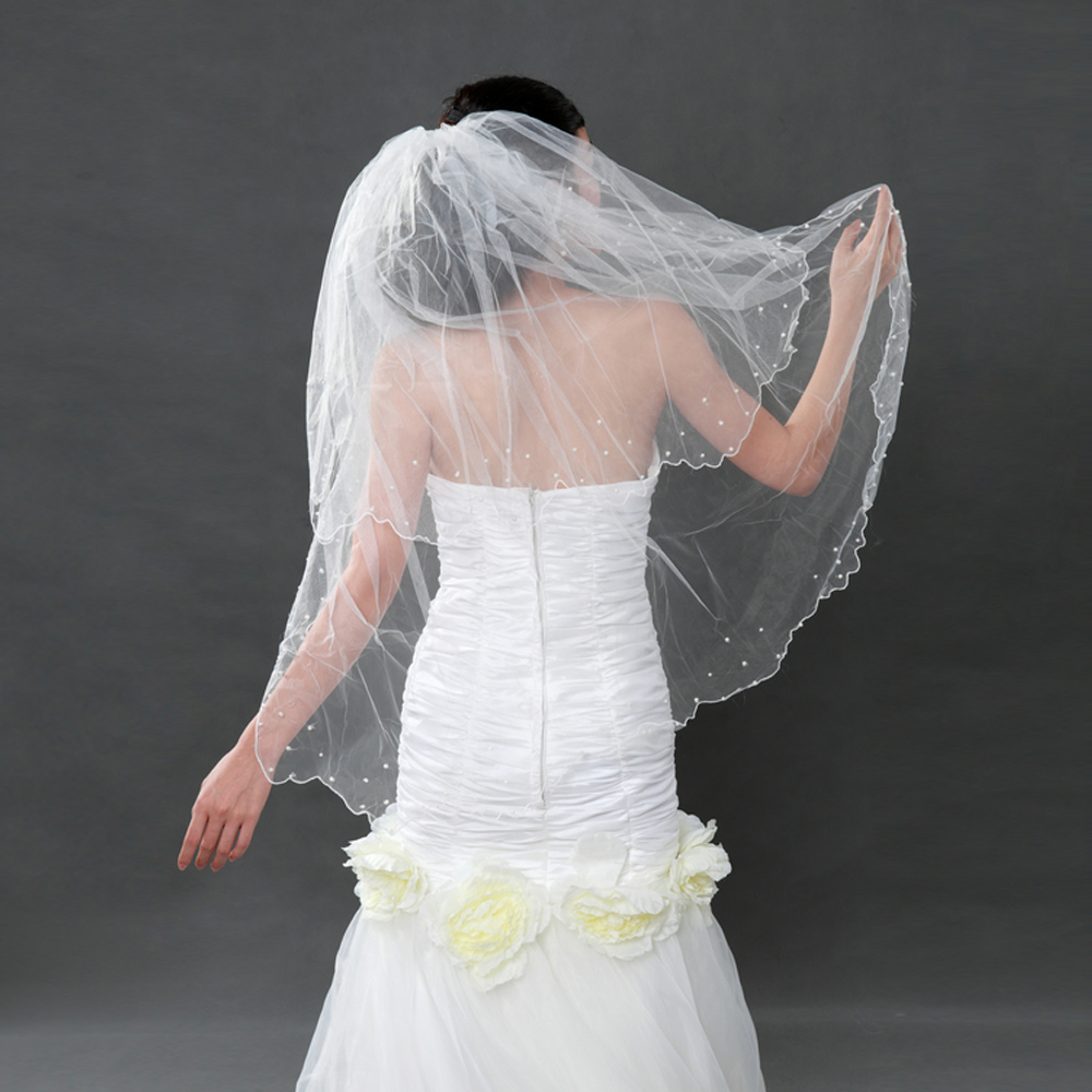 rhinestone veil bridal veil wedding dress veil 02 whitest MIM
