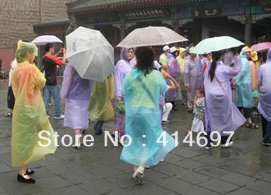 Riding travel essential Unisex disposable convenient colorful raincoat, poncho BH1