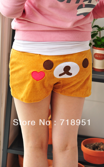 rilakkuma  easily bear Bear cute Japanese relaxation toweling household hot pants, shorts pants, beach pants, pajamas