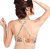 Ring buckle fashion behind the cross shoulder strap bra belt pectoral girdle underwear belt