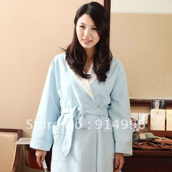 ROBES FOR WOMEN DOUBLE LAYER MICROFIBER ROBE