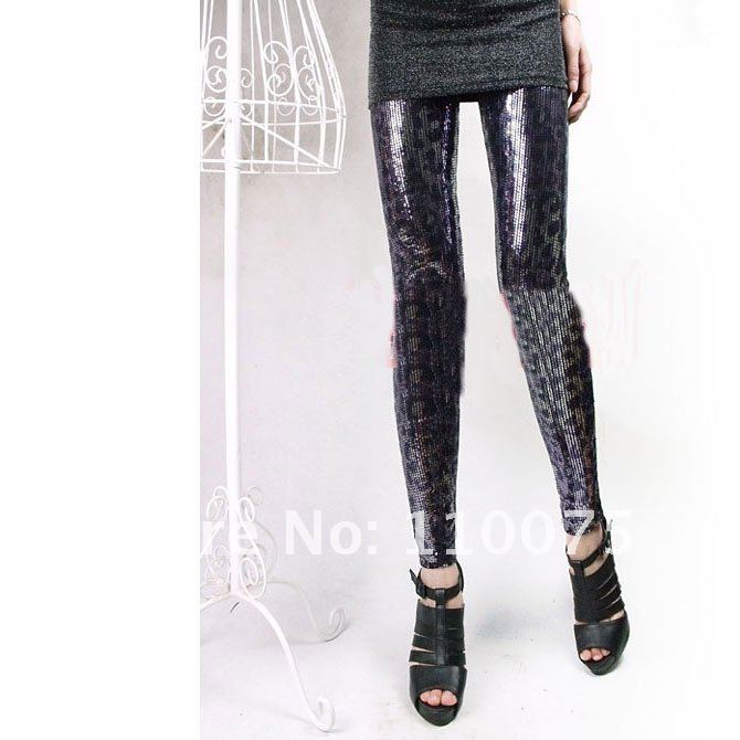 Rock Grey Snake Print shiny Silm sexy Leggings Look Tight Women/miss Pants Faux Leather Legwear Skinny Trousers Free Shipping