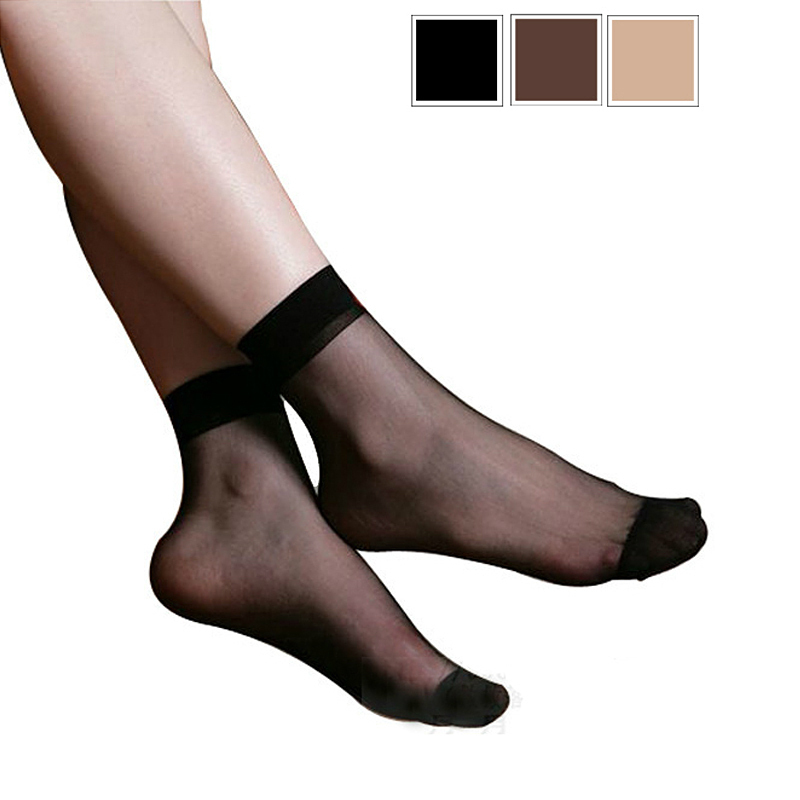 Romantic crystal silk women's sock thin elastic socks ultra-thin transparent socks 1 10 double