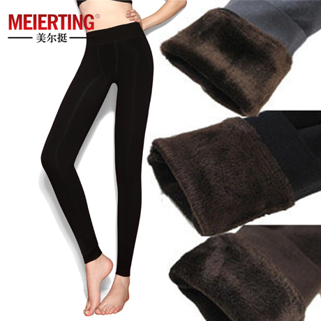 Rommel 2012 high waist warm pants female autumn and winter plus size thickening plus velvet ankle length trousers legging