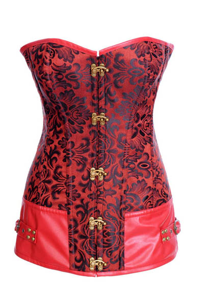 Royal 2012 shapewear red vintage decorative pattern quality corset cummerbund shapewear l4196