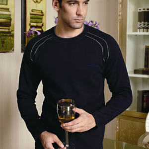 Royal CARDANRO plus velvet male thermal underwear navy blue 8855