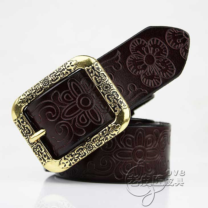 Royal carved female belt all-match female strap genuine leather fashionable casual genuine leather women's strap