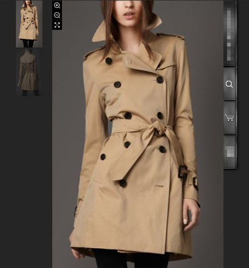Royal classic fabric waterproof double breasted Women slim trench
