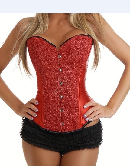 Royal thin waist shaper shapewear twirled suit red formal dress