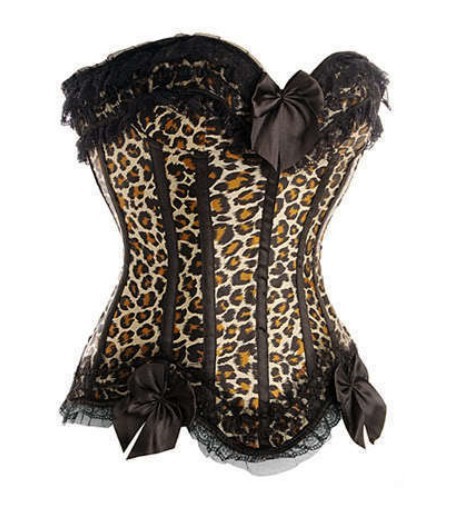 Royal tiebelt shaper abdomen drawing push up formal dress corselets sexy women's underwear leopard print pattern