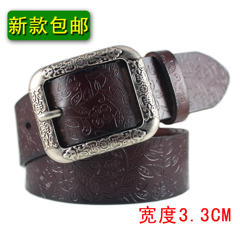 Royal wind fashion pin buckle casual cowhide strap women's all-match genuine leather strap female belt Free Shipping!