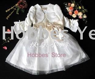 [Rsd143] Free shipping 2011 New Arrival Noble Baby dress and Vest set