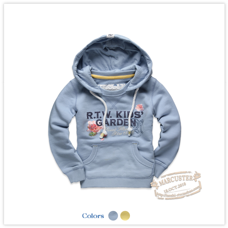Rtw 2013 spring children's clothing kangaroo pocket with a hood sweatshirt bundle family fashion rkcy13418