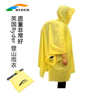 Ryder ryder hiking raincoat outdoor raincoat poncho belt and cloth function