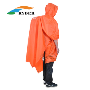 Ryder ryder three-in multifunctional outdoor raincoat ground cloth canopy tentorial hiking