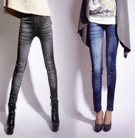 S-Galaxy FREE SHIPPING BG-006  Women Skinny Fake Jeans Leggings/Pants Wholesale price