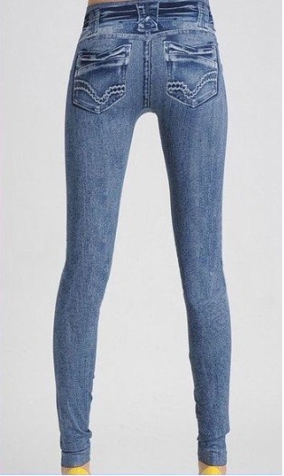 S-Galaxy FREE SHIPPING WR-004 Women Skinny Fake Jeans Leggings/Pants Wholesale price