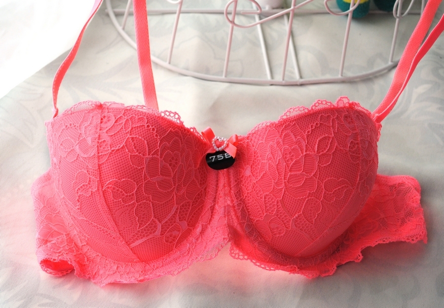 S ppala neon color slip-resistant silica gel thin thick bra 75b